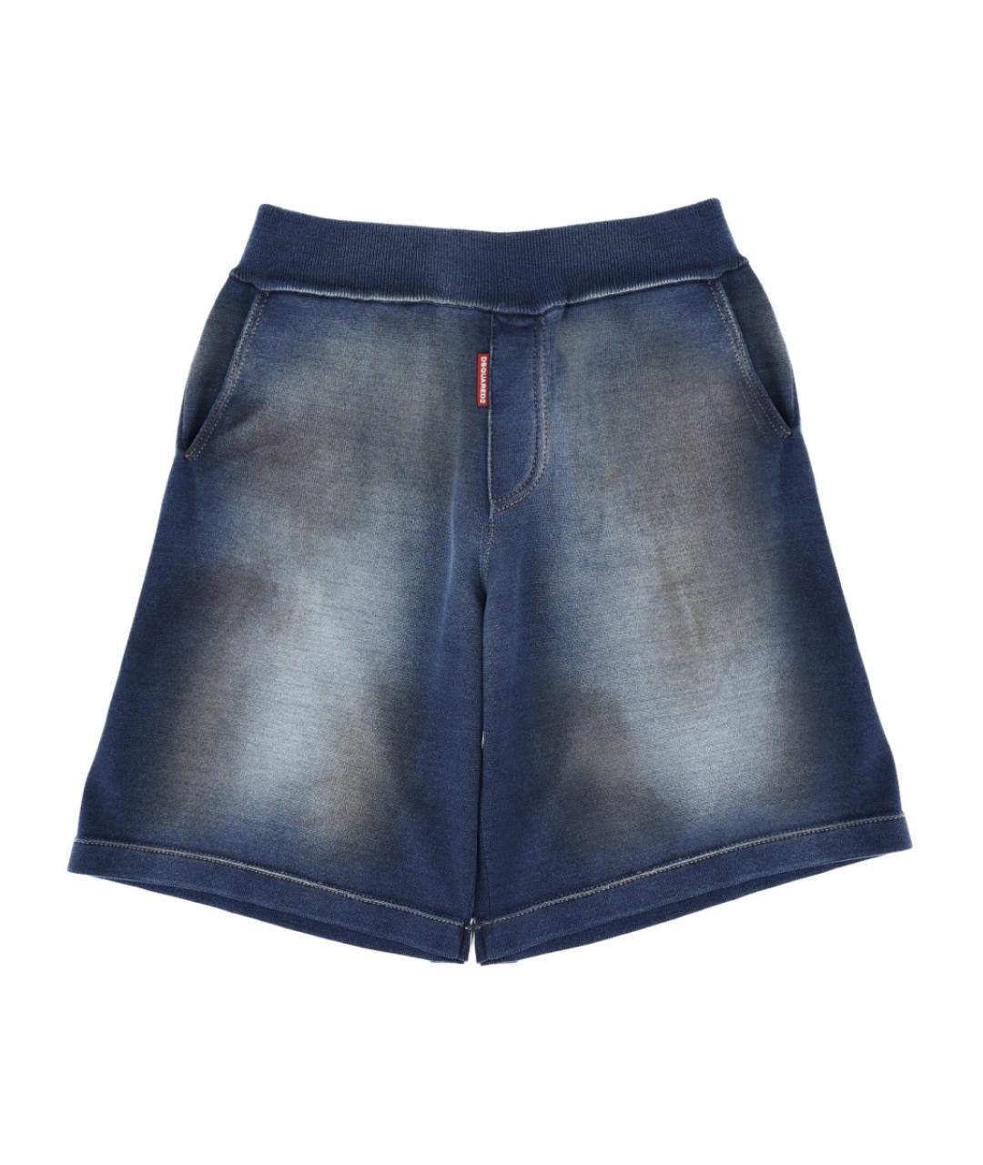 DSQUARED2 Синие хлопковые шорты, фото 1