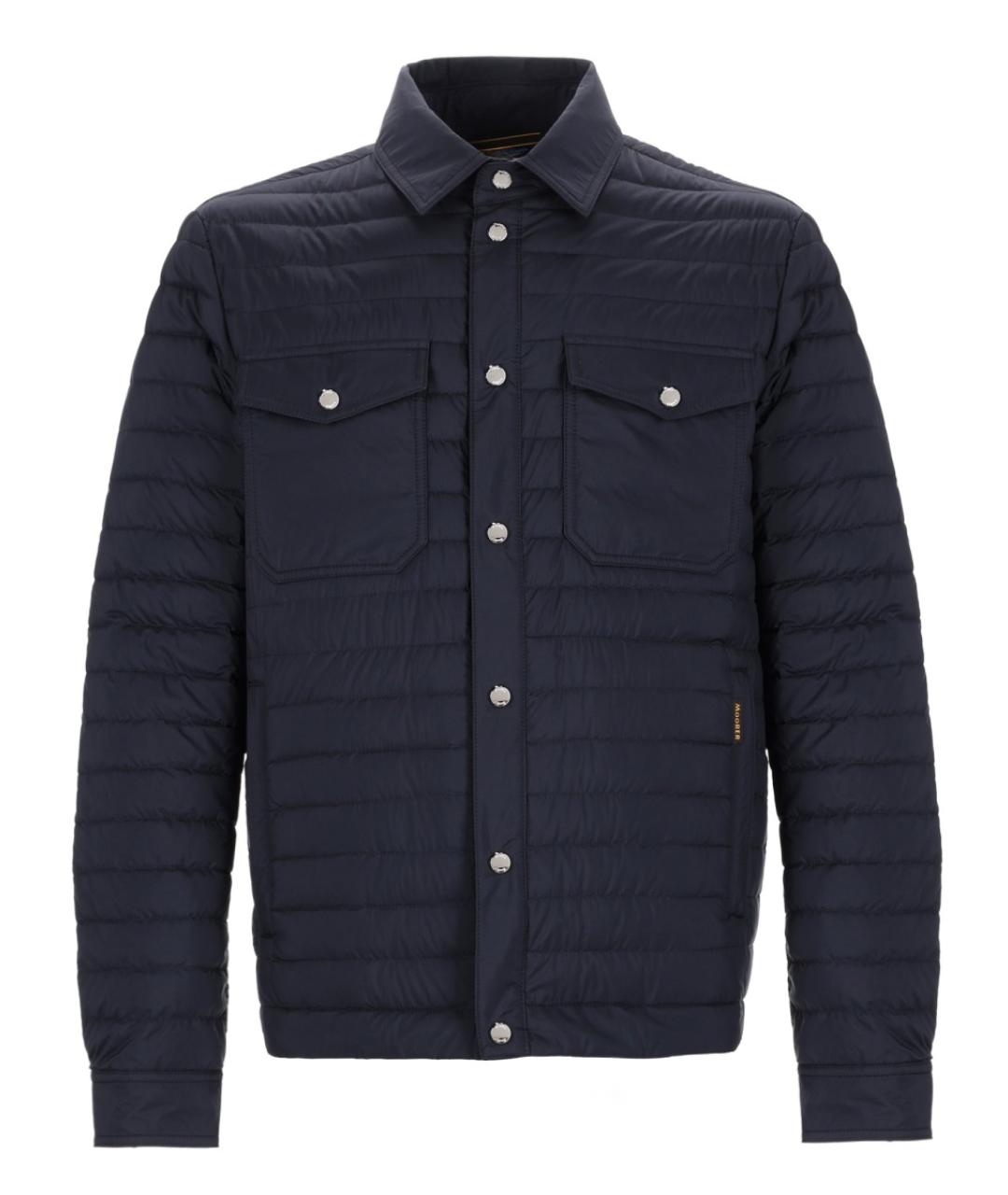 MOORER Синяя полиамидовая куртка, фото 1