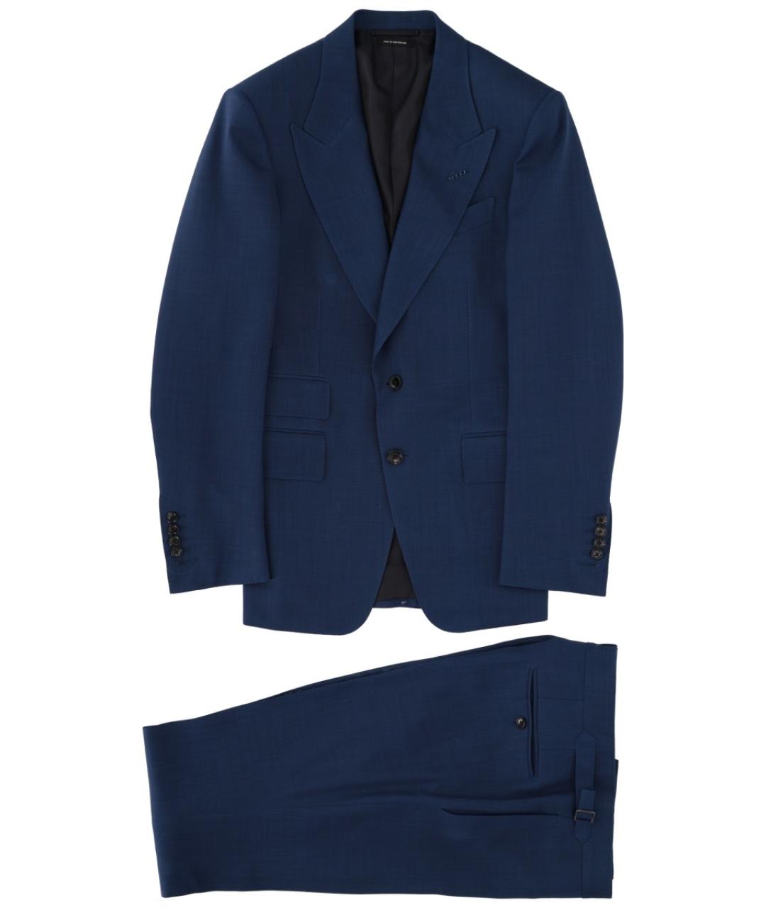 TOM FORD Синий классический костюм, фото 1