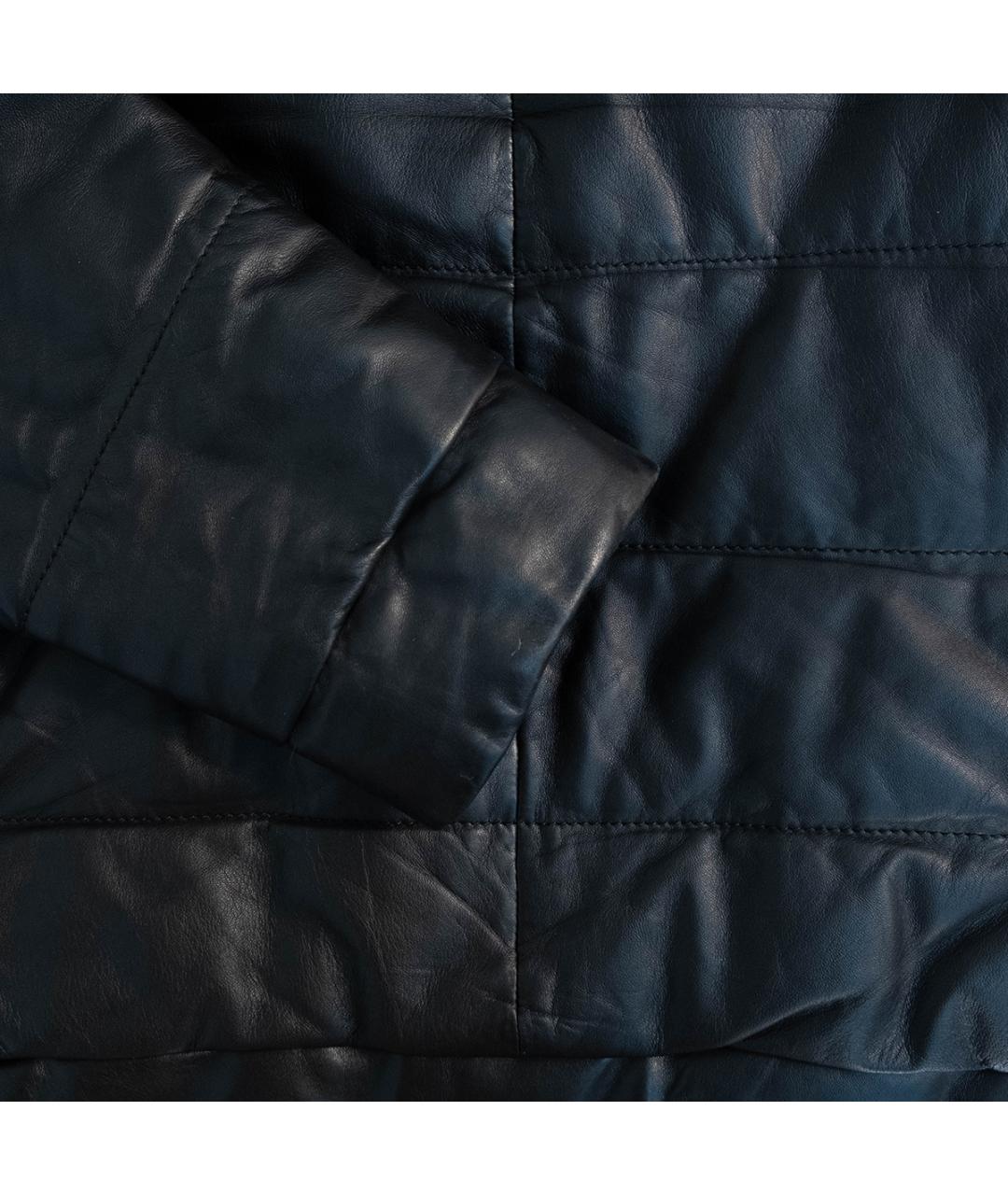BRUNELLO CUCINELLI Черная кожаная куртка, фото 5
