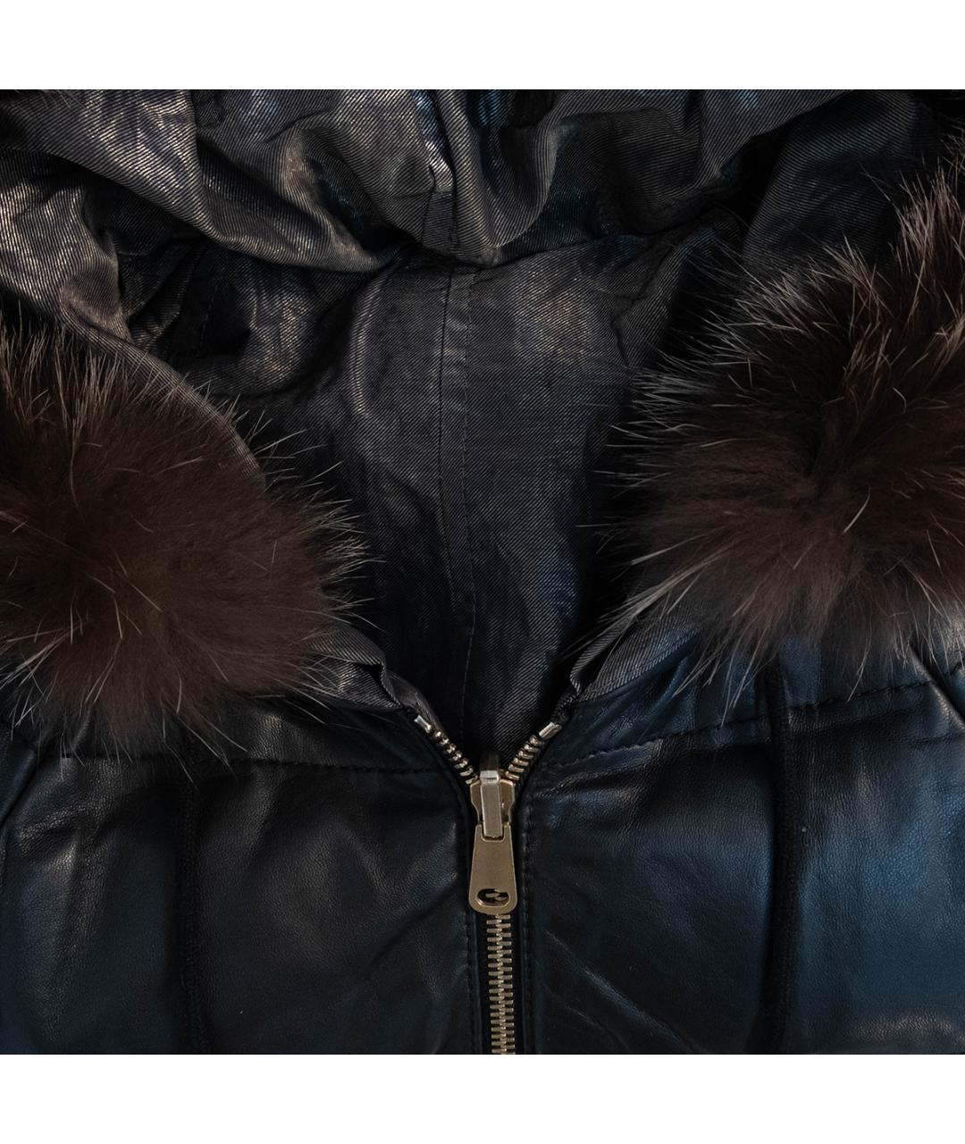 BRUNELLO CUCINELLI Черная кожаная куртка, фото 3