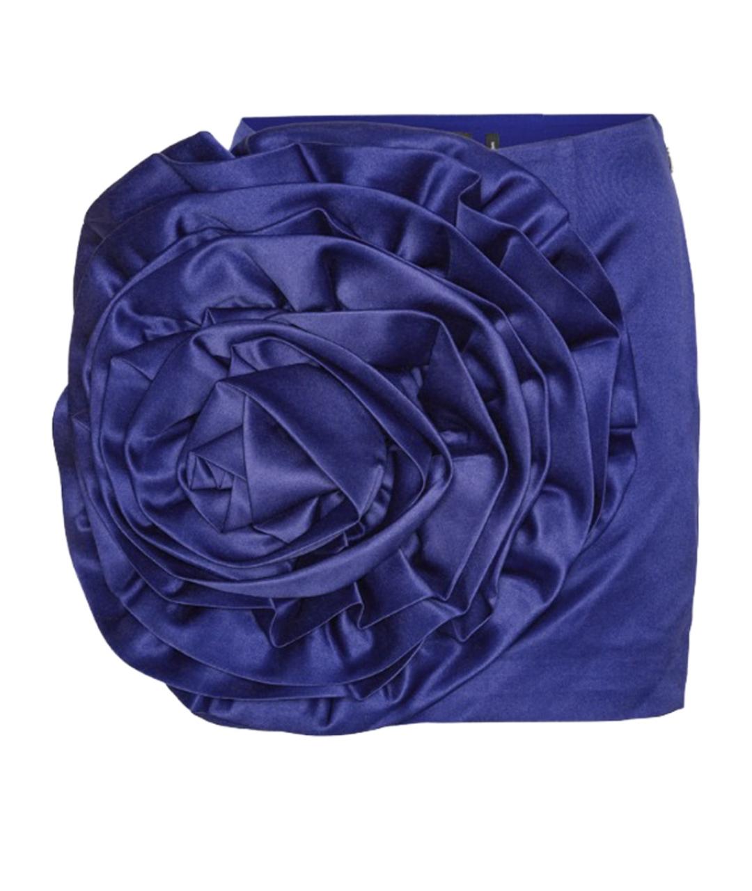 ROTATE Синяя полиэстеровая юбка мини, фото 1