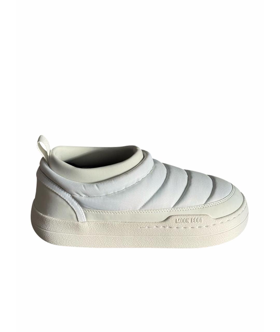 MOON BOOT Белые синтетические ботинки, фото 1