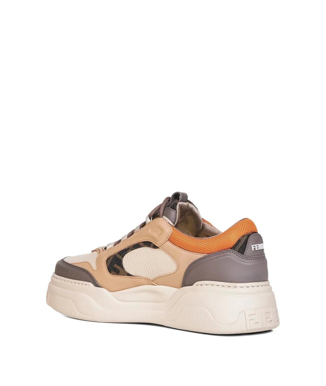 FENDI Мульти кожаные низкие кроссовки / кеды, фото 2