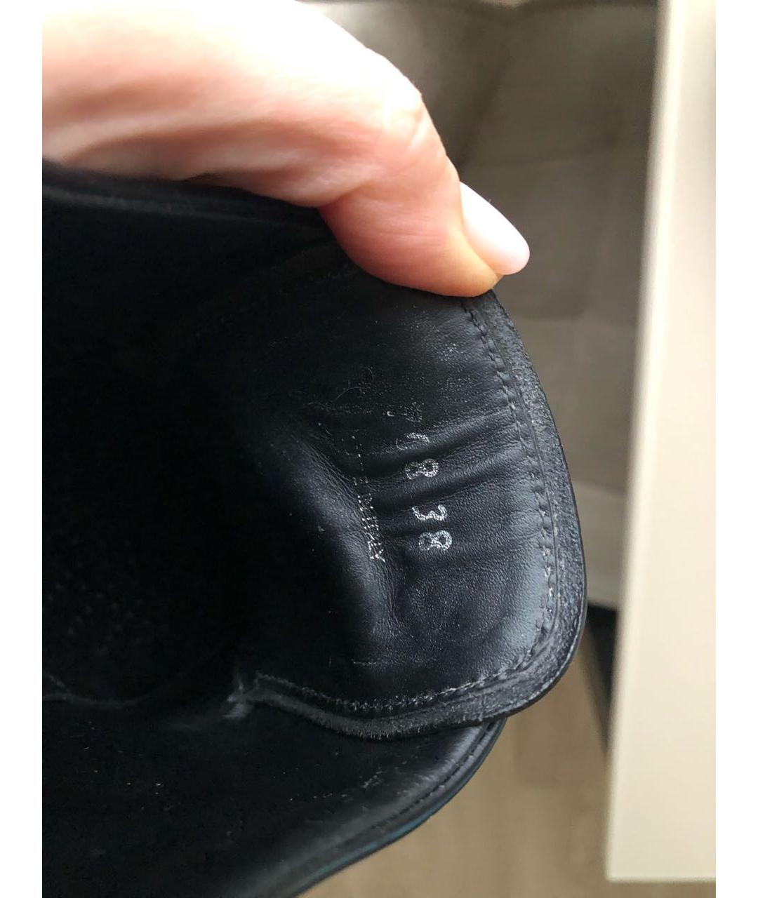 PRADA Черные кожаные брогги и оксфорды, фото 3