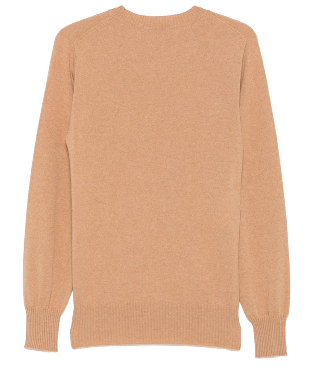 ALBERTA FERRETTI Бежевый кашемировый джемпер / свитер, фото 2