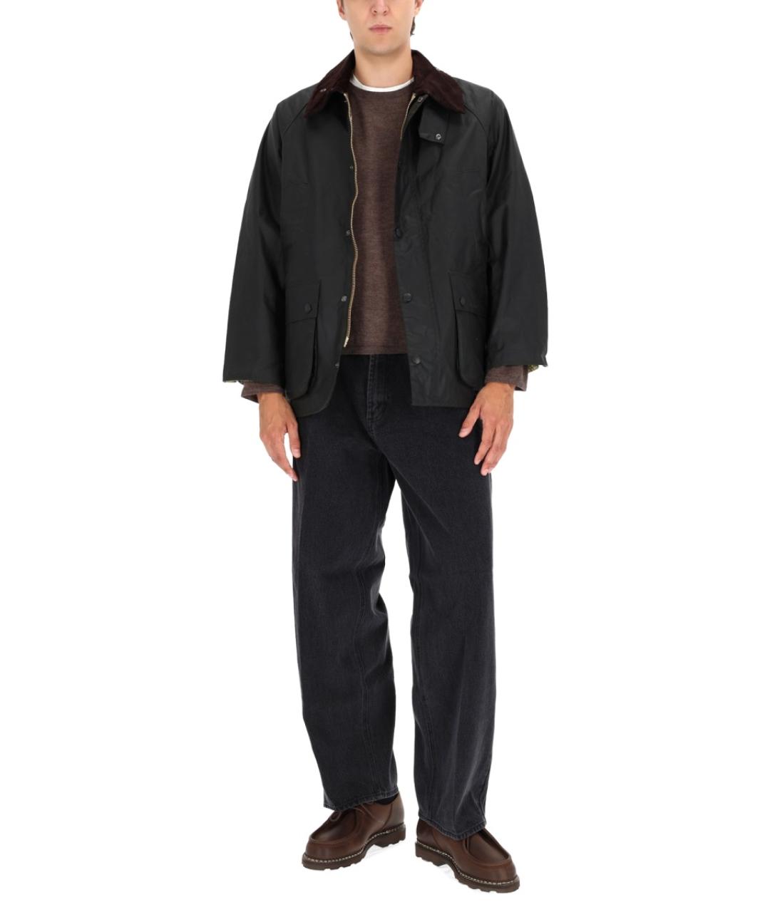 BARBOUR Черная хлопковая куртка, фото 2