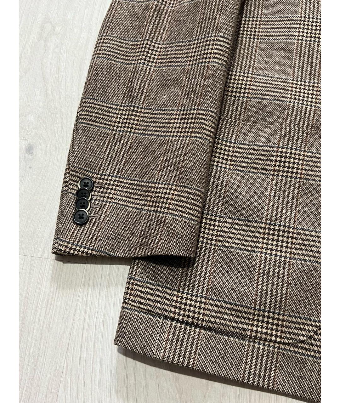 CORNELIANI Коричневый шерстяной пиджак, фото 6