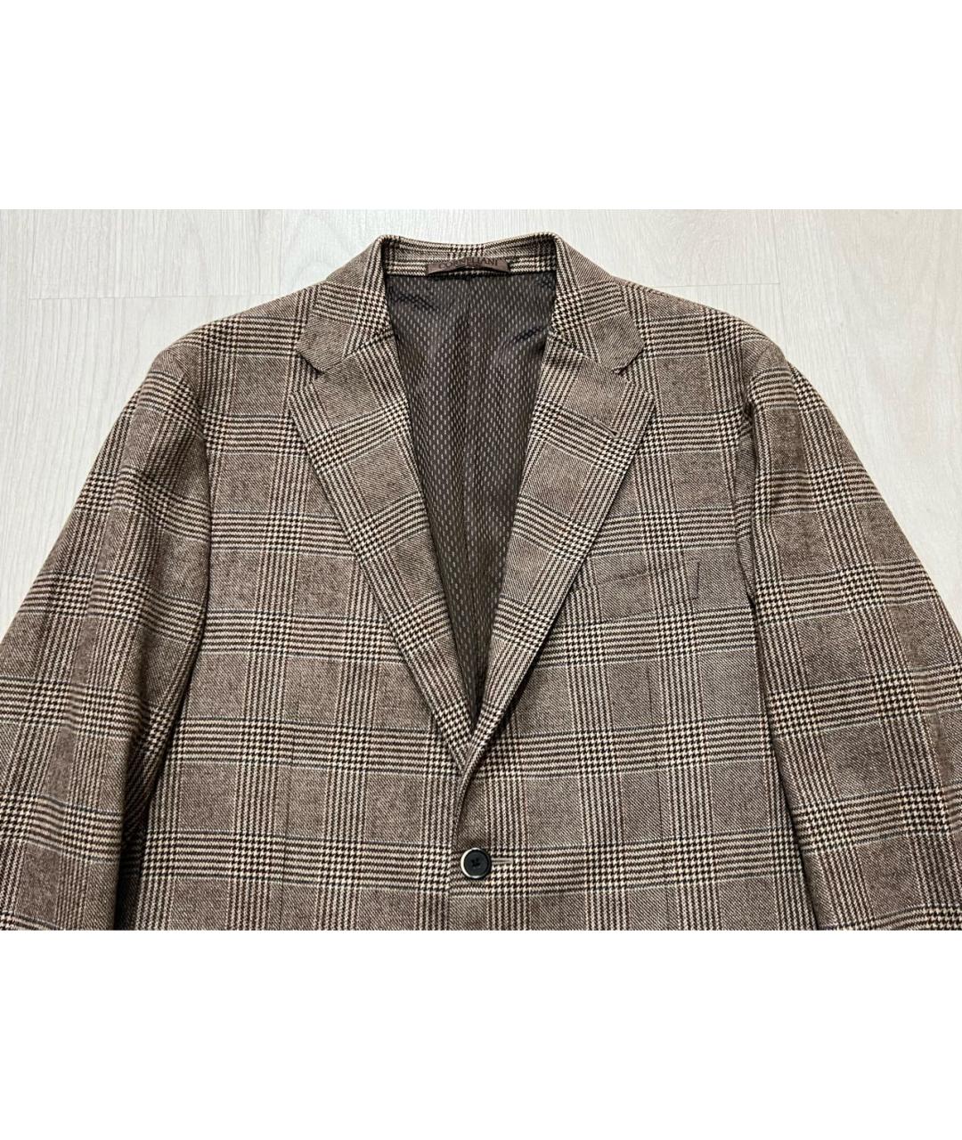 CORNELIANI Коричневый шерстяной пиджак, фото 3