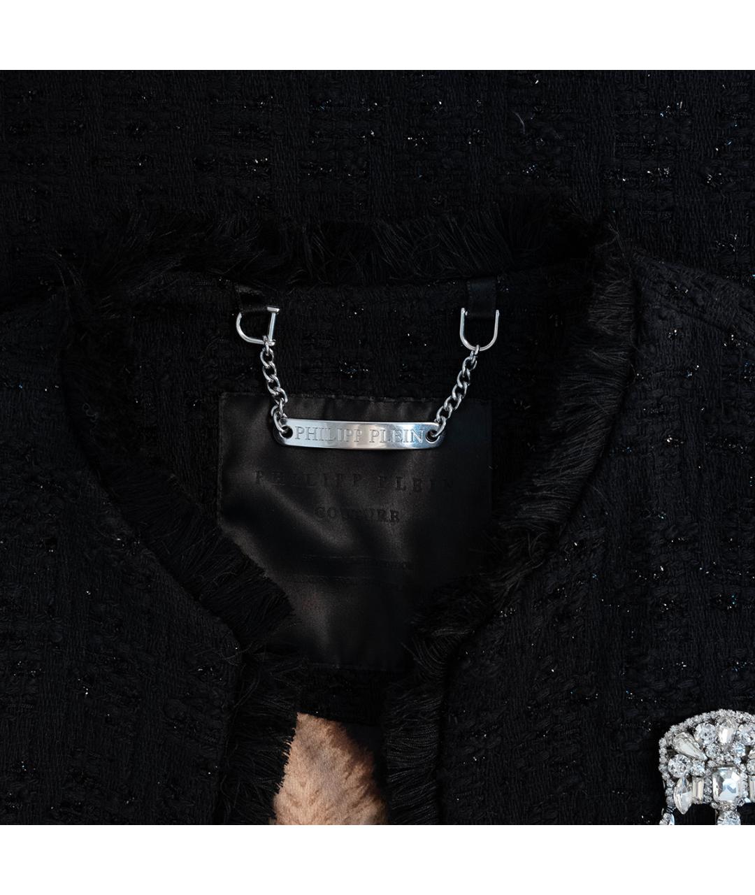 PHILIPP PLEIN Черное пальто, фото 3