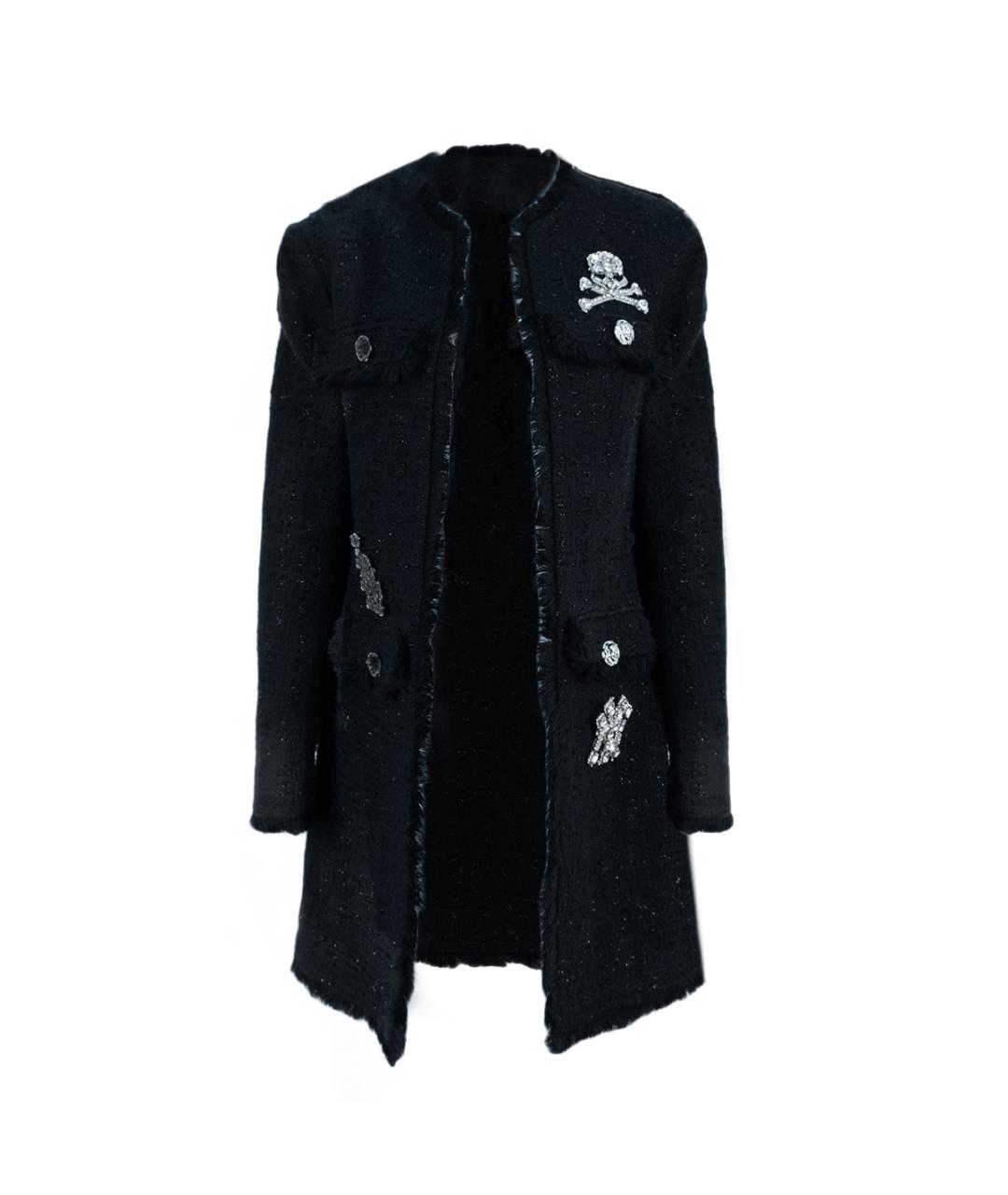 PHILIPP PLEIN Черное пальто, фото 6