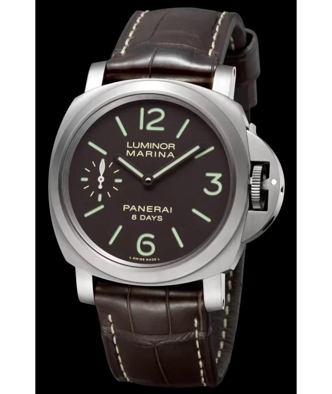 PANERAI Черные металлические часы, фото 8