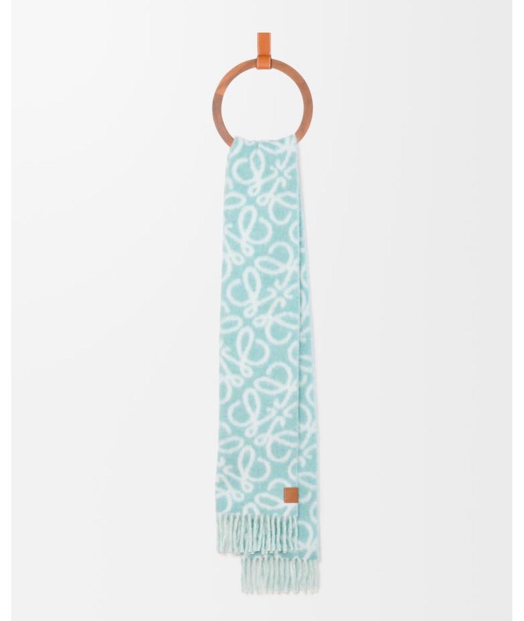 LOEWE Голубой шарф, фото 2