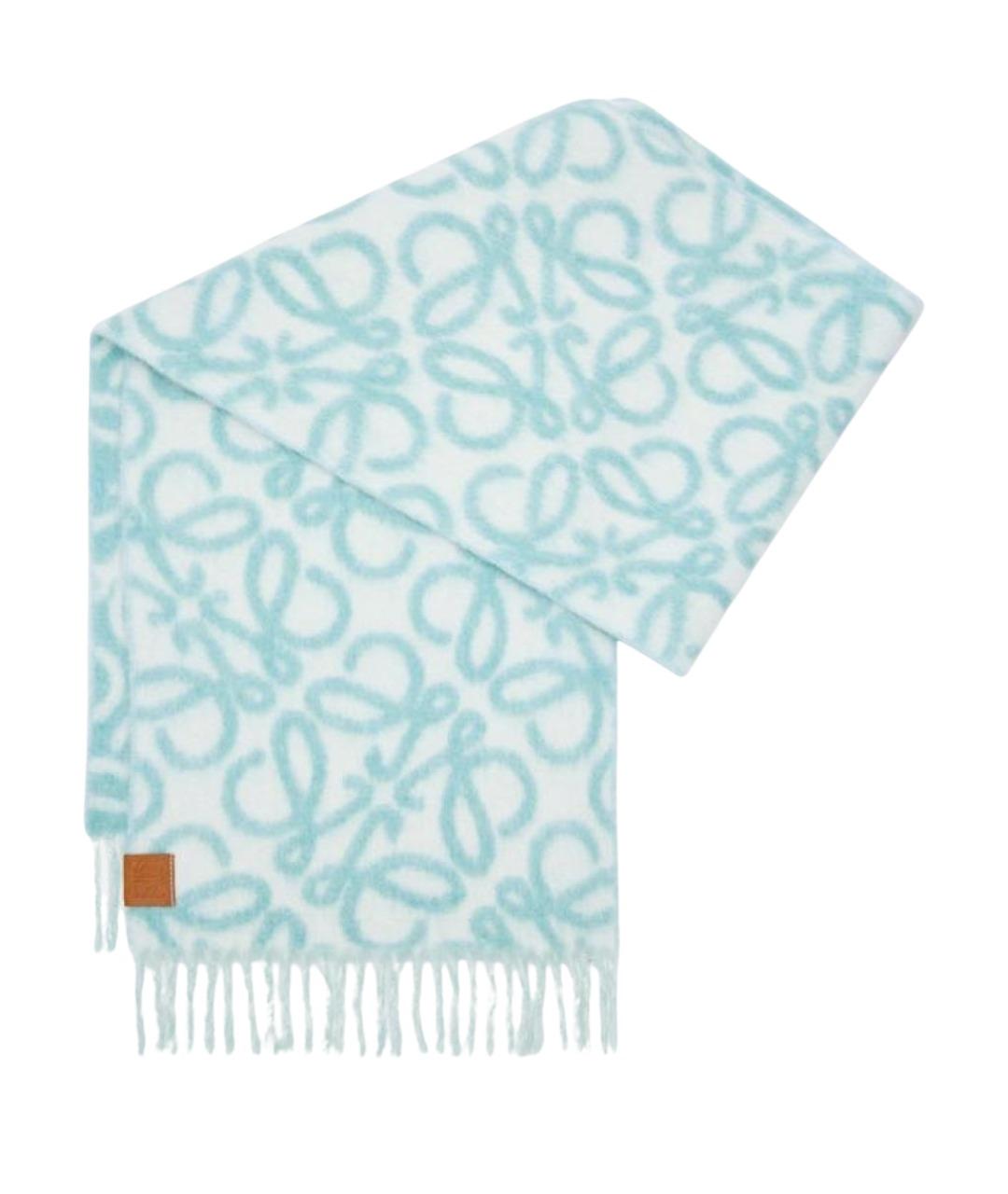 LOEWE Голубой шарф, фото 1