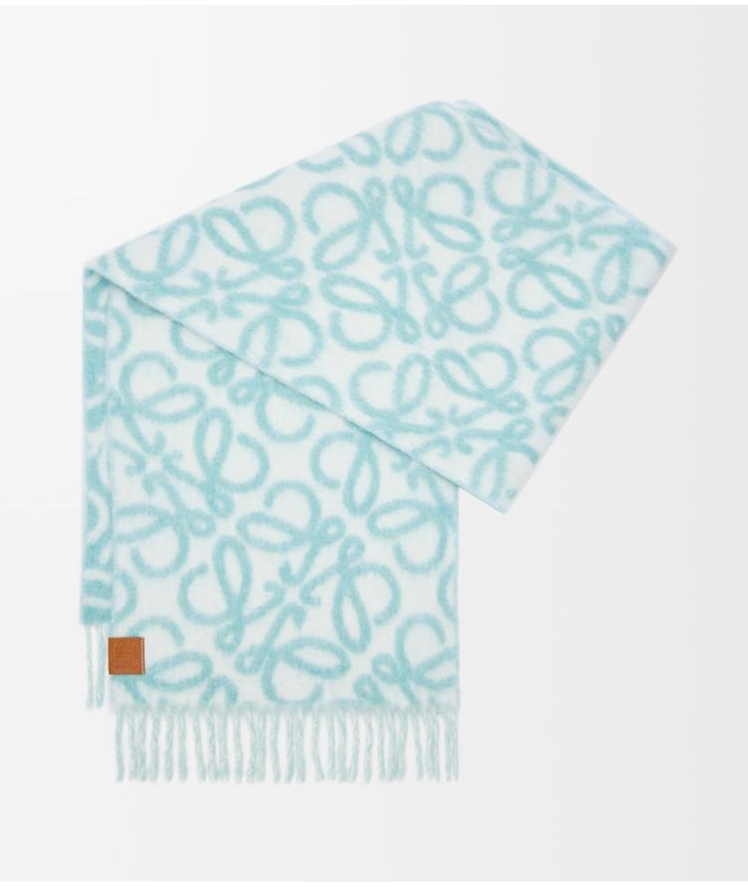 LOEWE Голубой шарф, фото 4