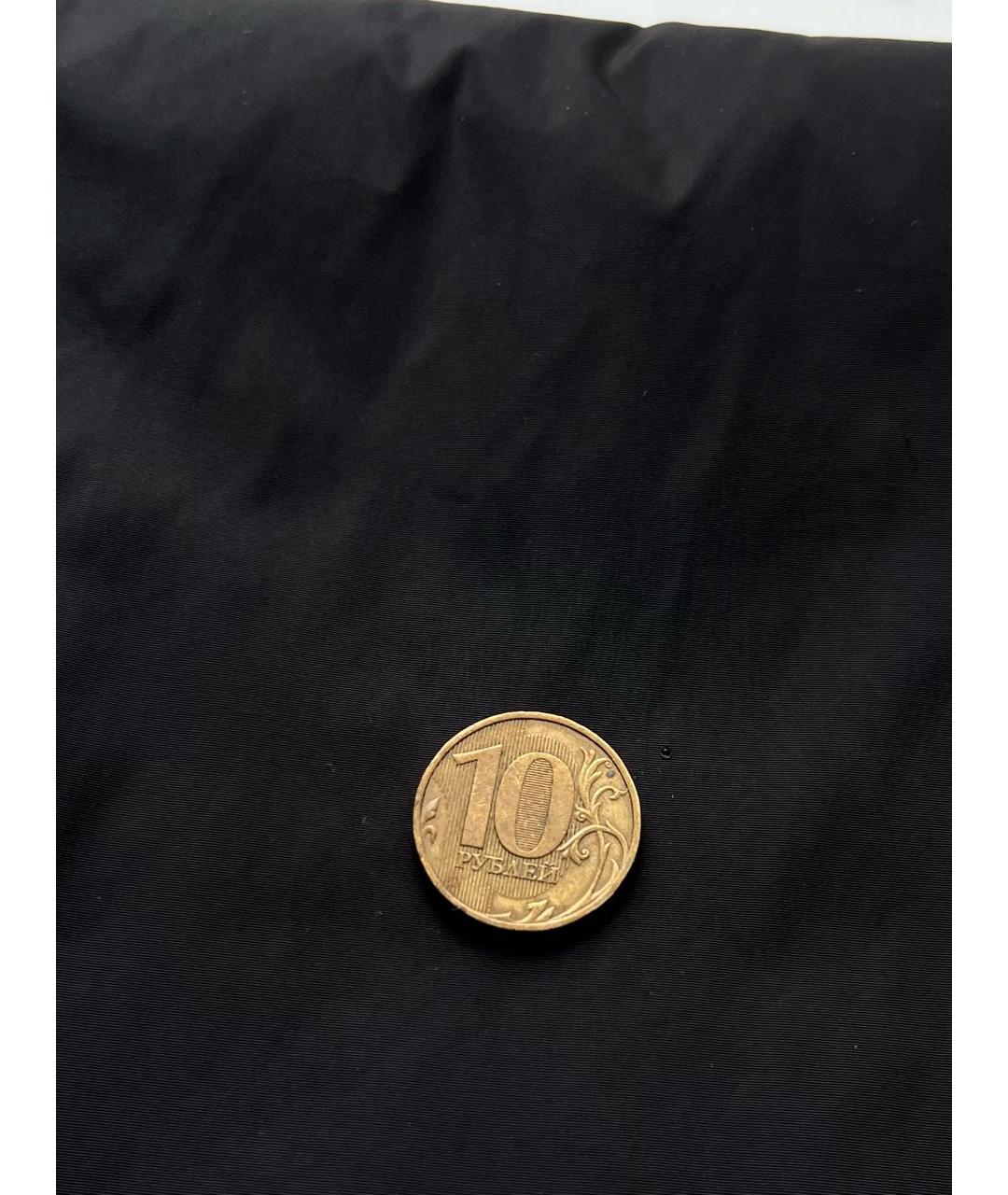 PRADA Черный шерстяной шарф, фото 7