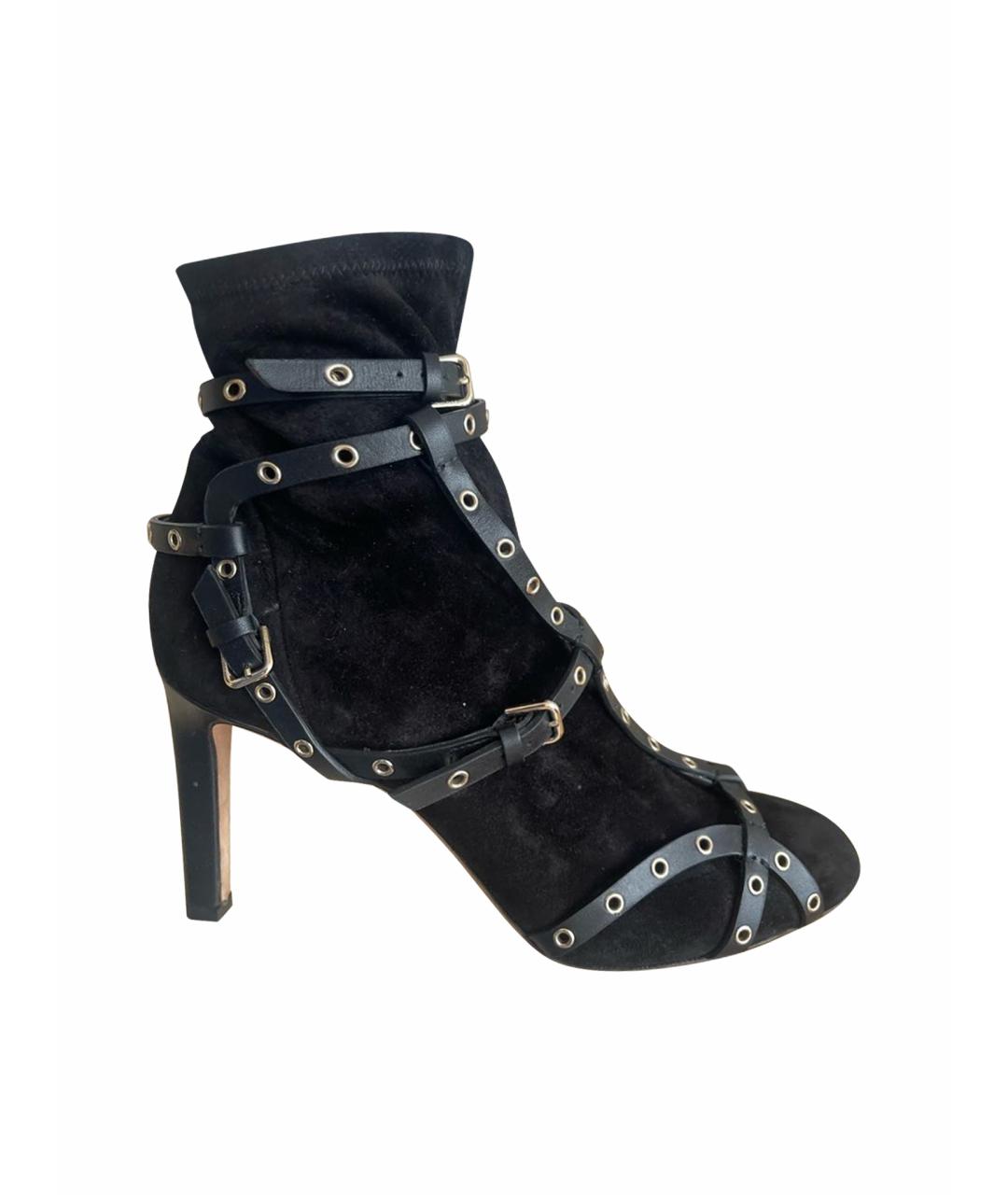 JIMMY CHOO Черные замшевые ботильоны, фото 8