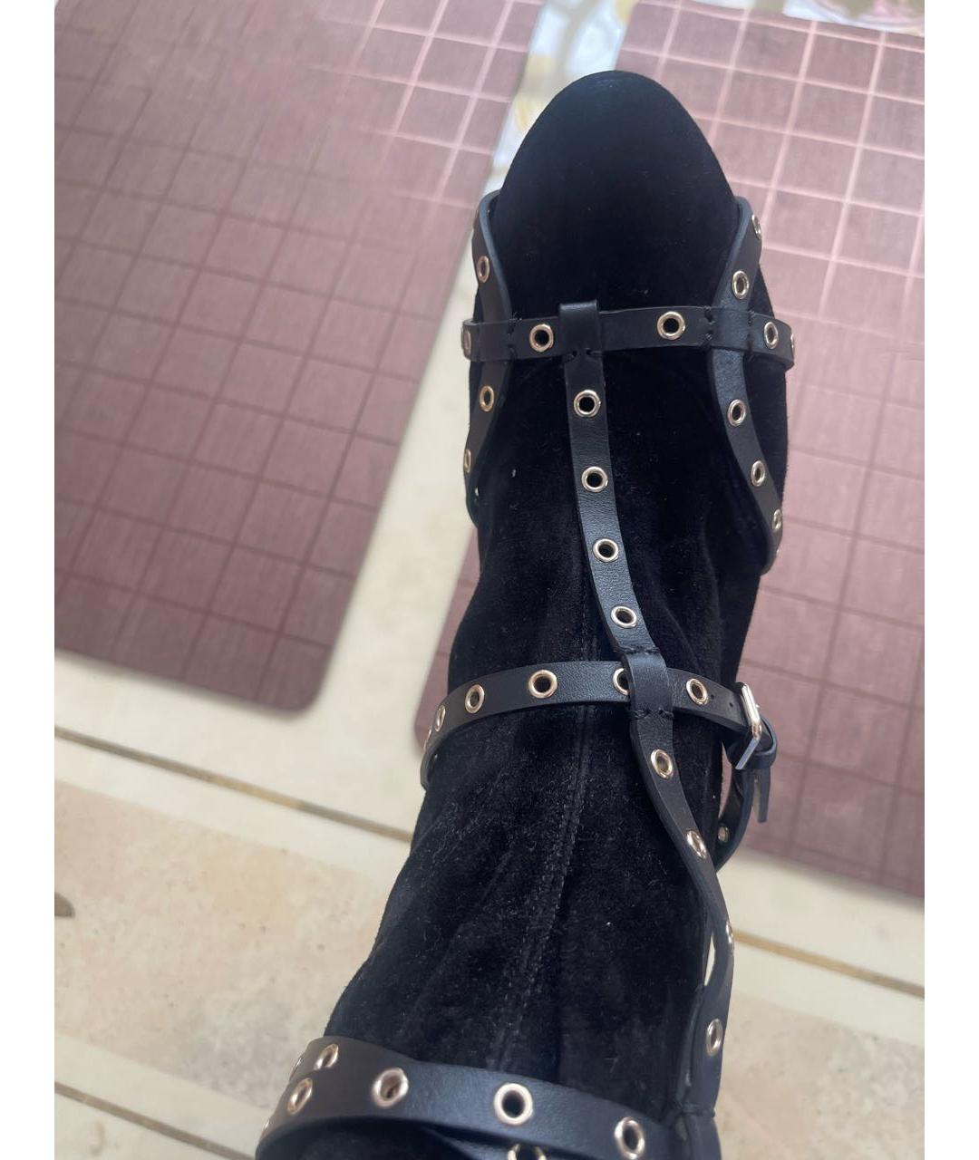 JIMMY CHOO Черные замшевые ботильоны, фото 6