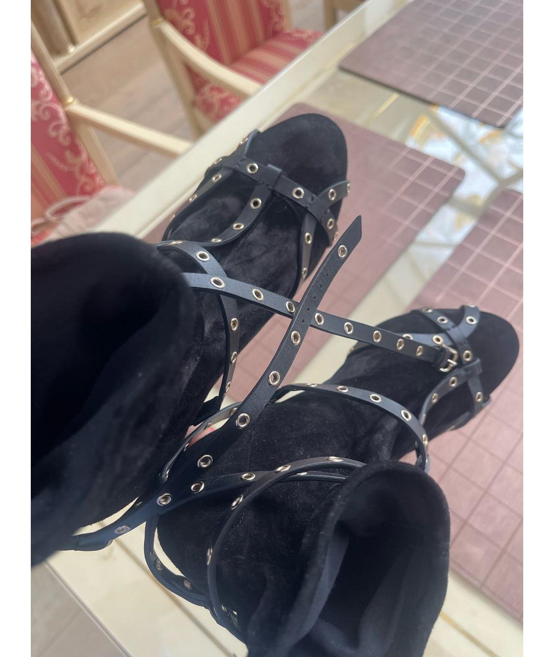 JIMMY CHOO Черные замшевые ботильоны, фото 3