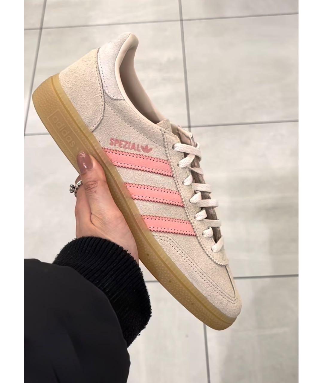 ADIDAS Бежевые замшевые кеды, фото 2