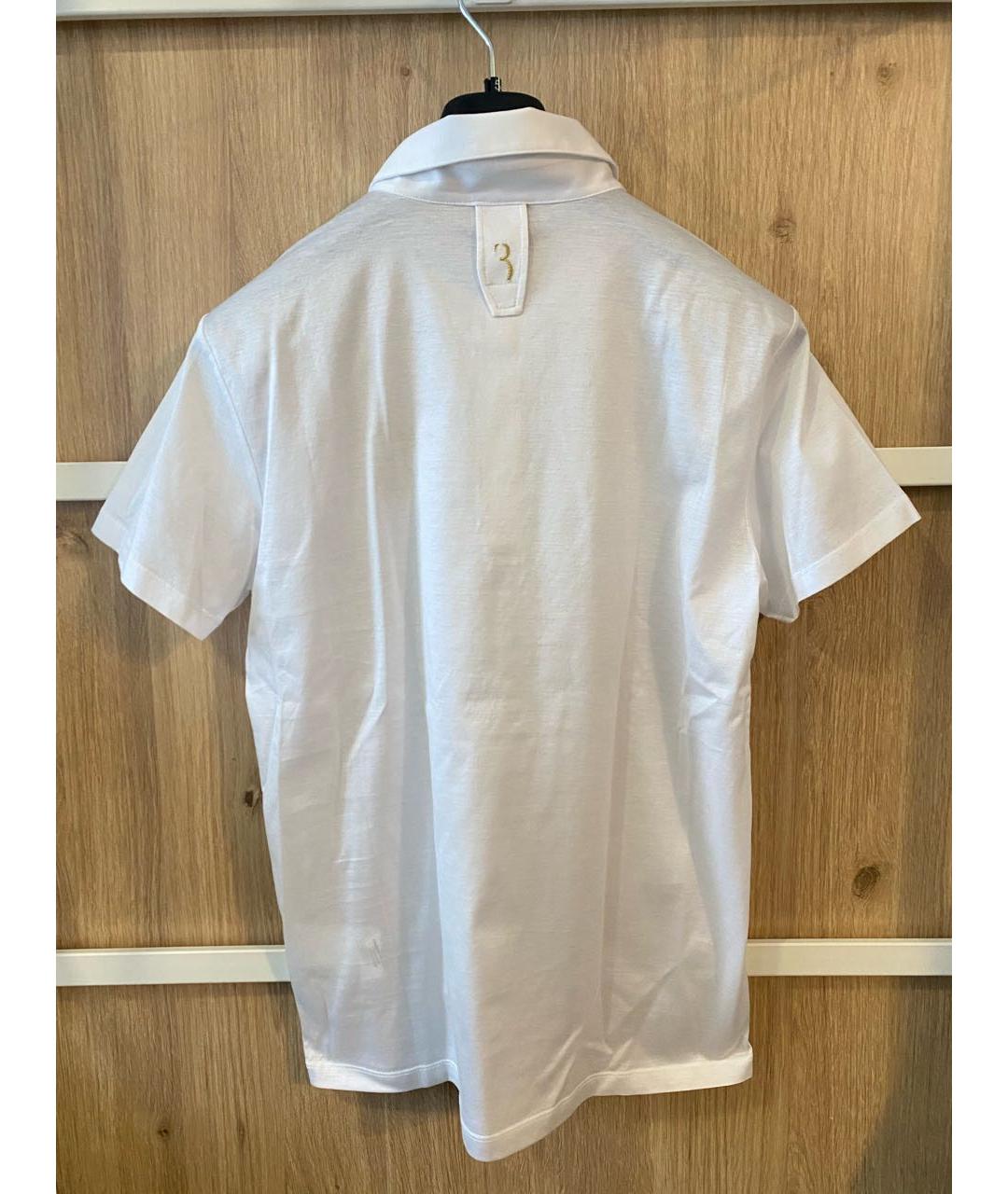 BILLIONAIRE Белое поло с коротким рукавом, фото 2