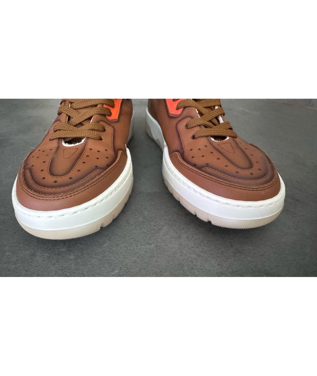 BARRACUDA Коричневые кожаные кеды, фото 7