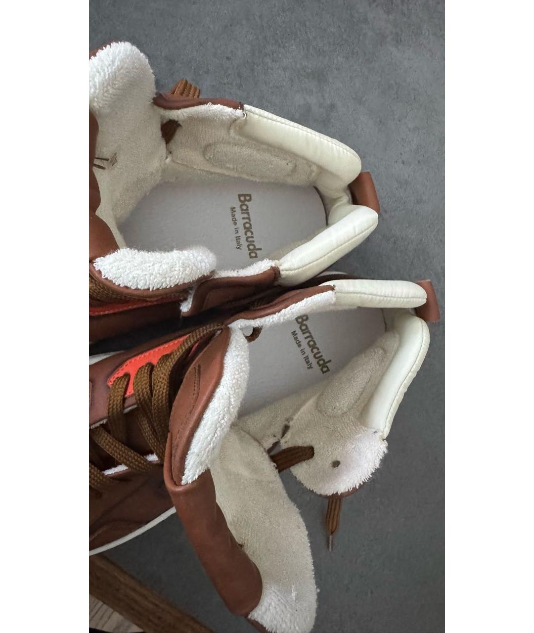 BARRACUDA Коричневые кожаные кеды, фото 6