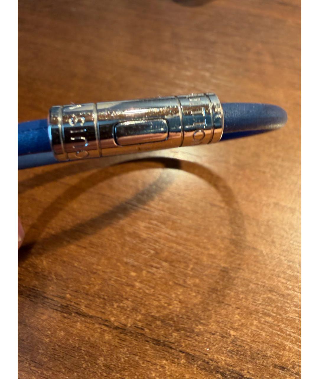 LOUIS VUITTON Синий кожаный браслет, фото 5