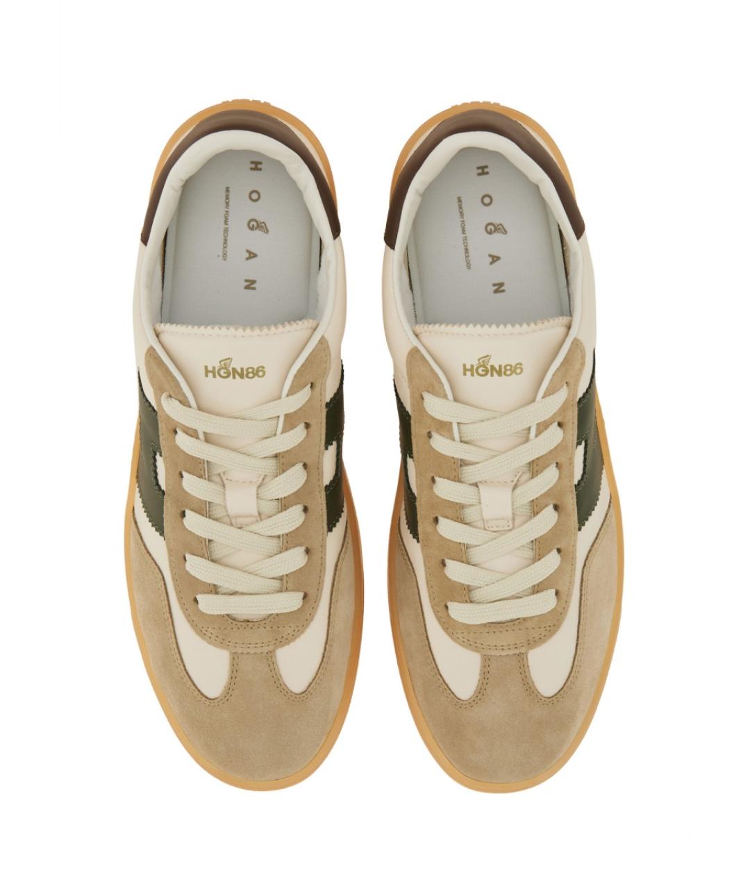 HOGAN Мульти кожаные низкие кроссовки / кеды, фото 6