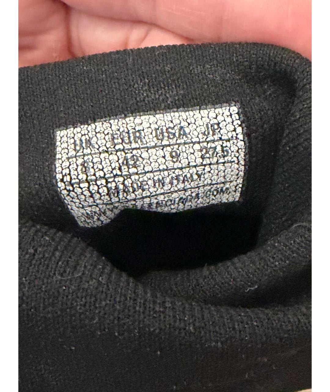 BALENCIAGA Черные текстильные высокие кроссовки / кеды, фото 7