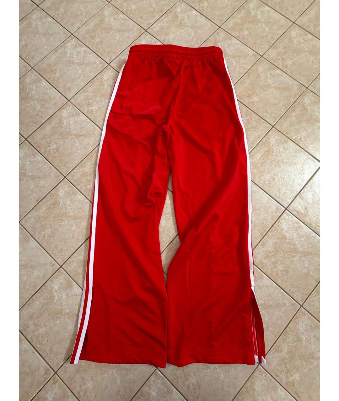 ADIDAS Красные полиэстеровые спортивные брюки и шорты, фото 2