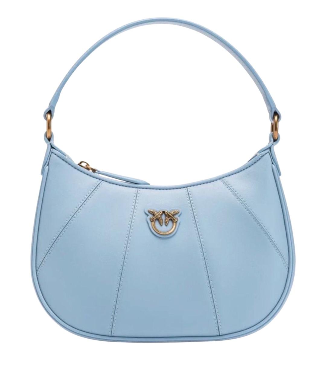 PINKO Голубая кожаная сумка через плечо, фото 1
