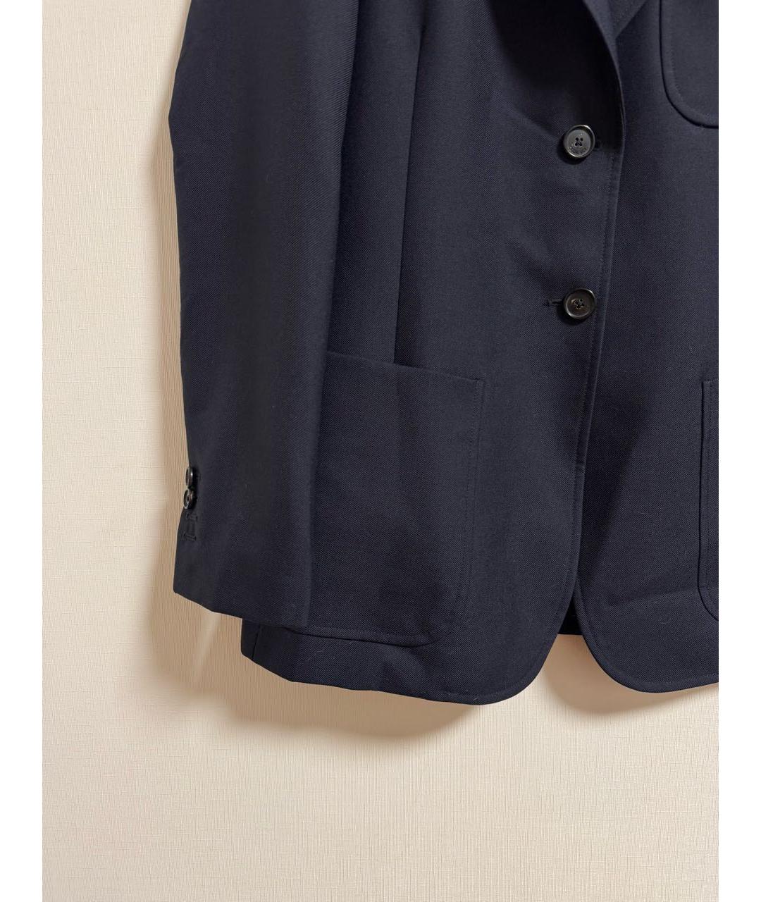 GOLDEN GOOSE DELUXE BRAND Темно-синий шерстяной жакет/пиджак, фото 4
