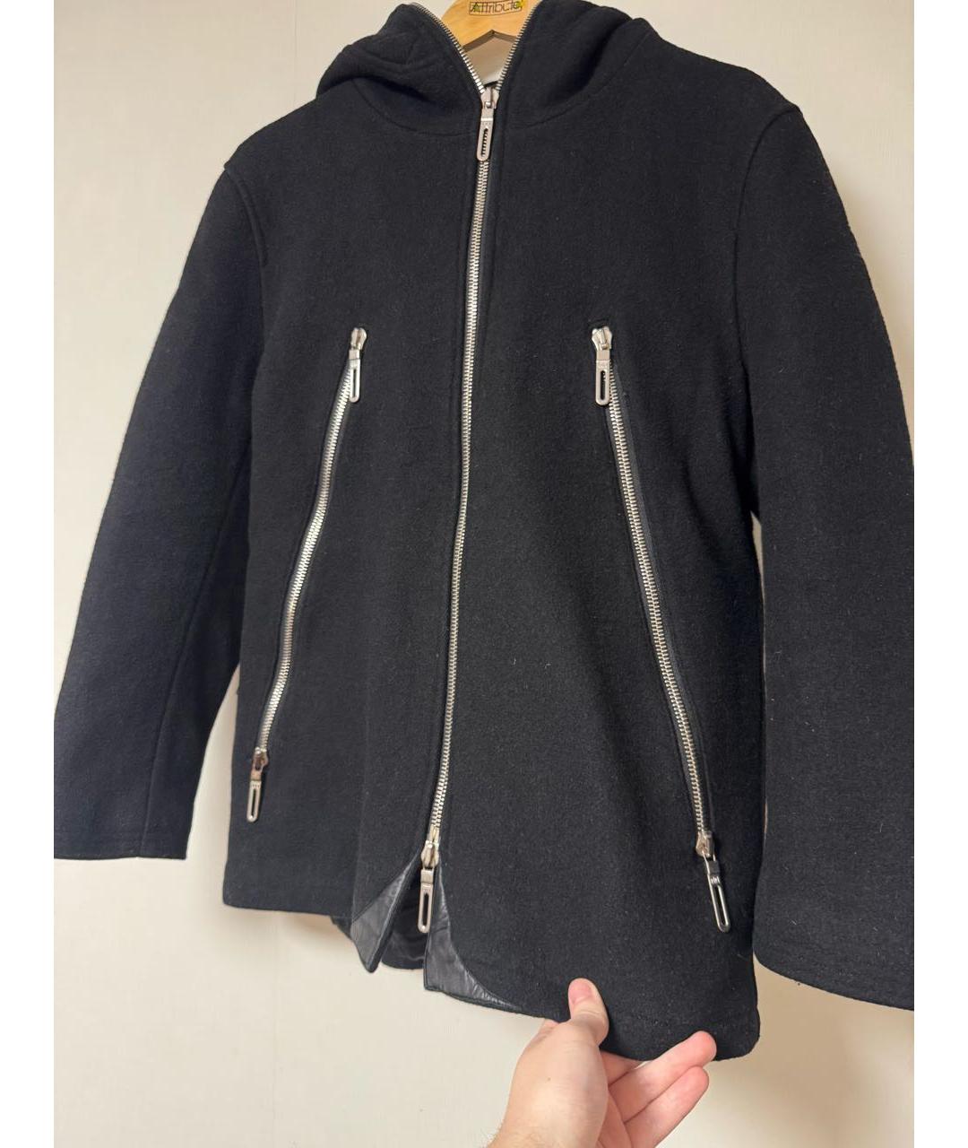 NEIL BARRETT Черная шерстяная куртка, фото 2