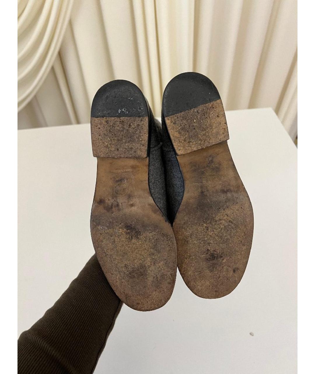 CHANEL Серые сапоги, фото 5