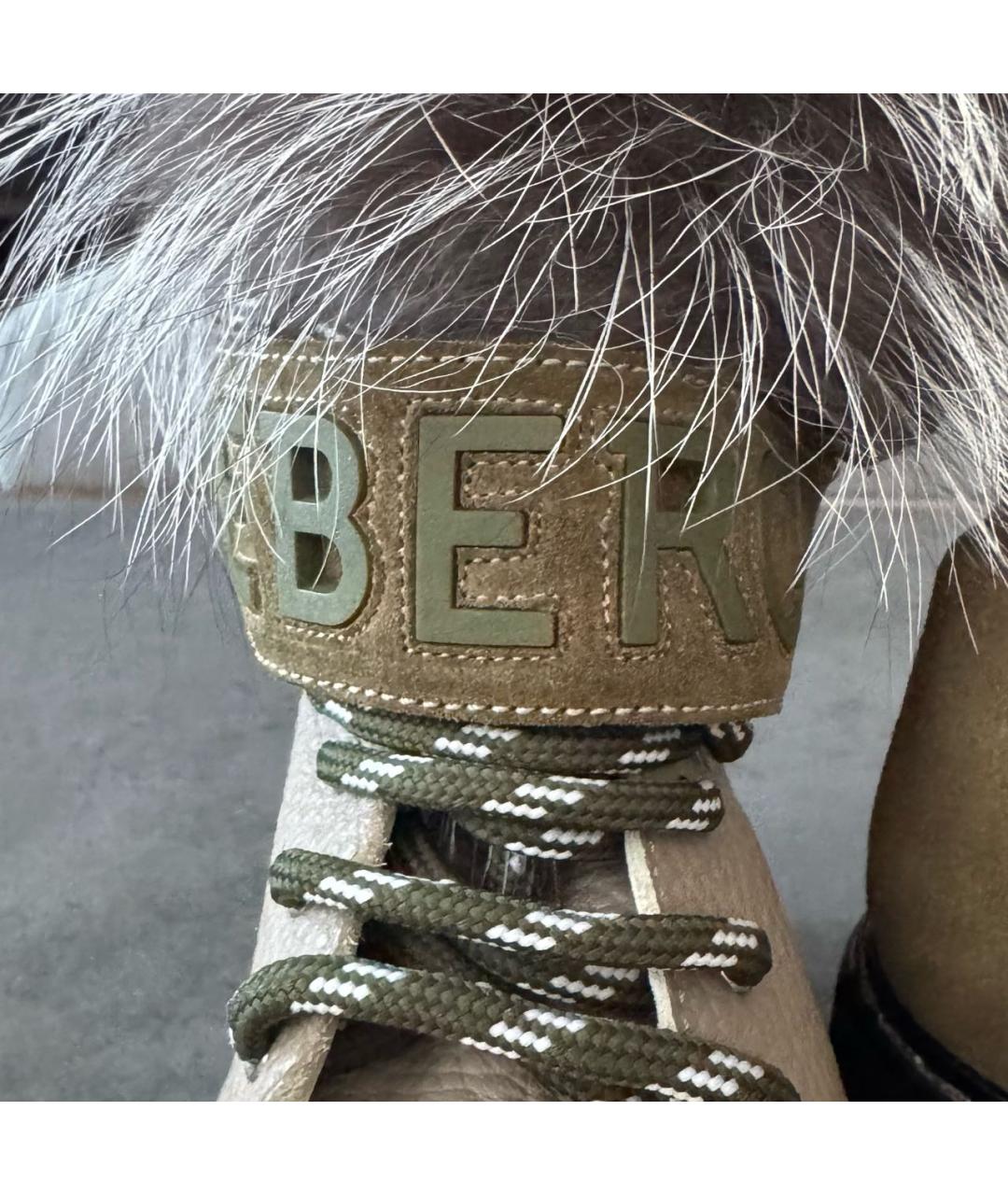 ICEBERG Хаки кожаные ботинки, фото 6