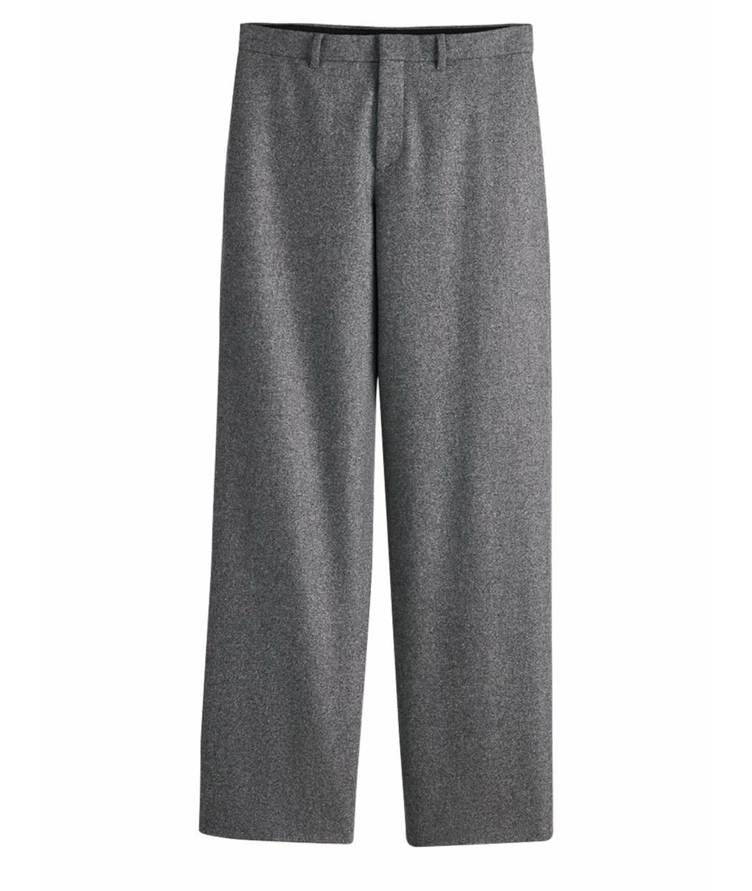 CHRISTIAN DIOR Антрацитовые шерстяные классические брюки, фото 1