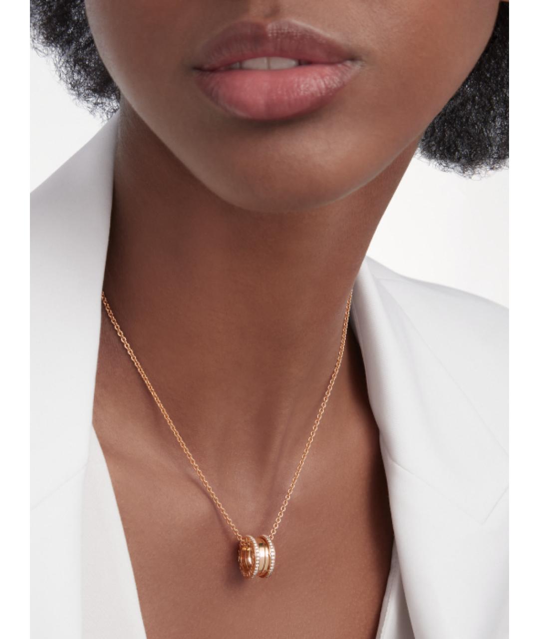 BVLGARI Золотое колье из розового золота, фото 7