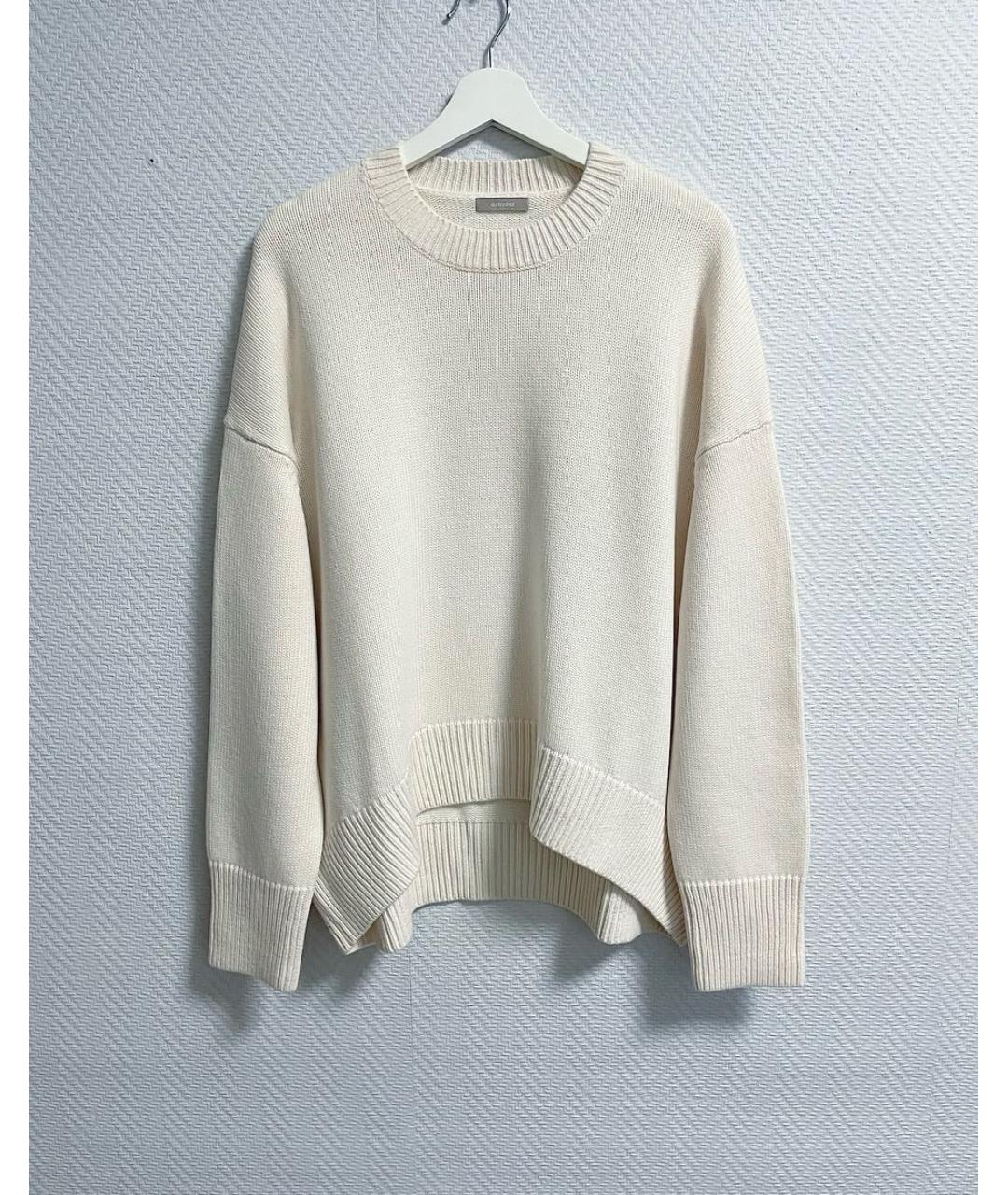 12 STOREEZ Белый шерстяной джемпер / свитер, фото 3