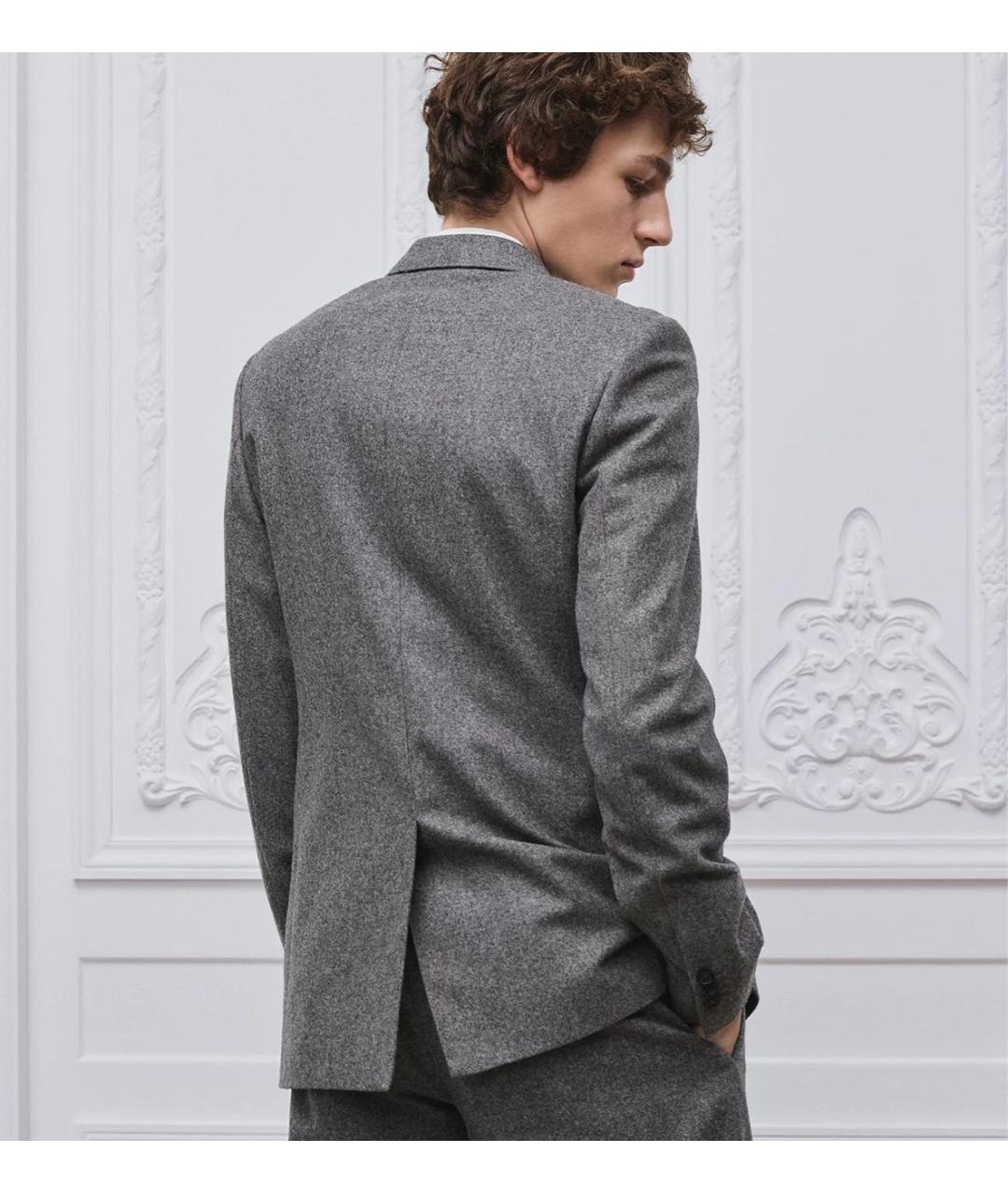 CHRISTIAN DIOR Антрацитовый шерстяной пиджак, фото 3
