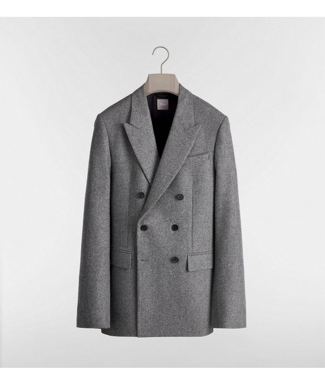CHRISTIAN DIOR Антрацитовый шерстяной пиджак, фото 4