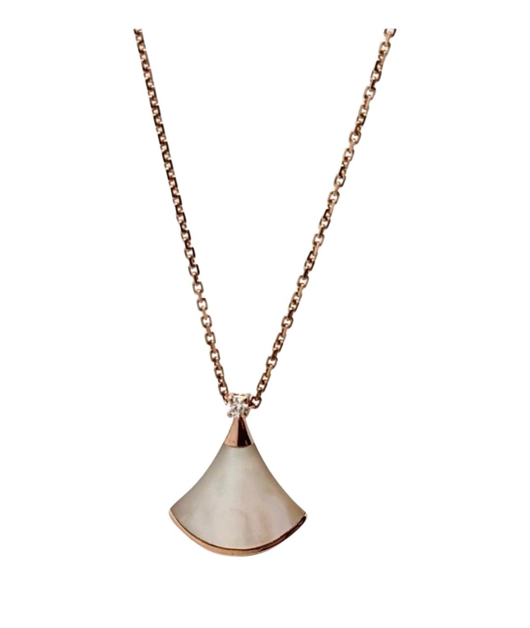 BVLGARI Золотое колье из розового золота, фото 1