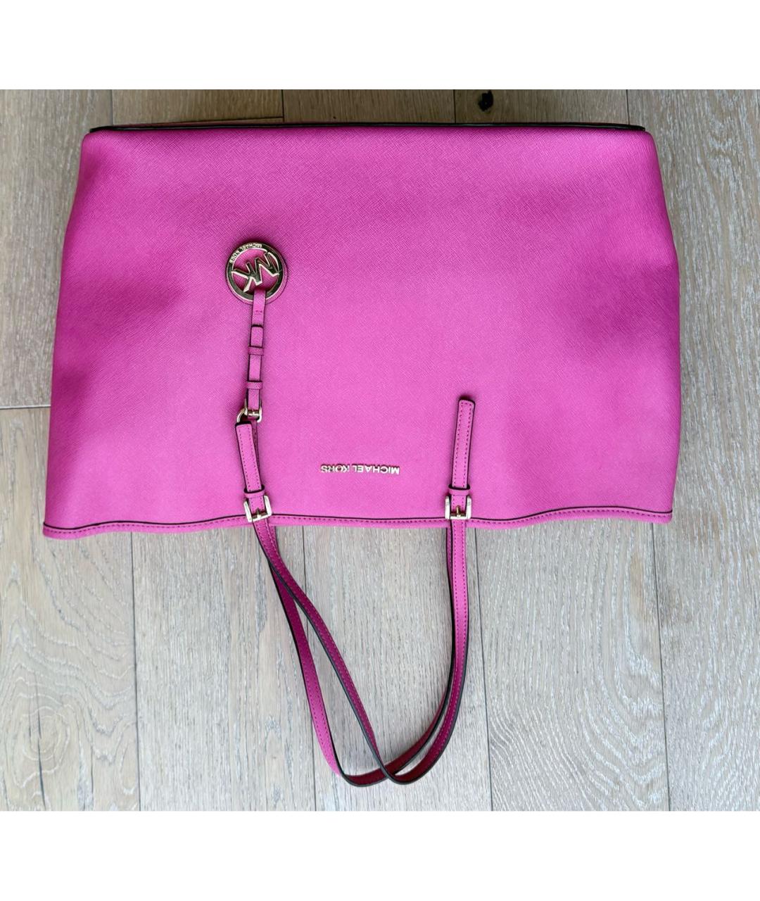 MICHAEL KORS Розовая сумка тоут, фото 9