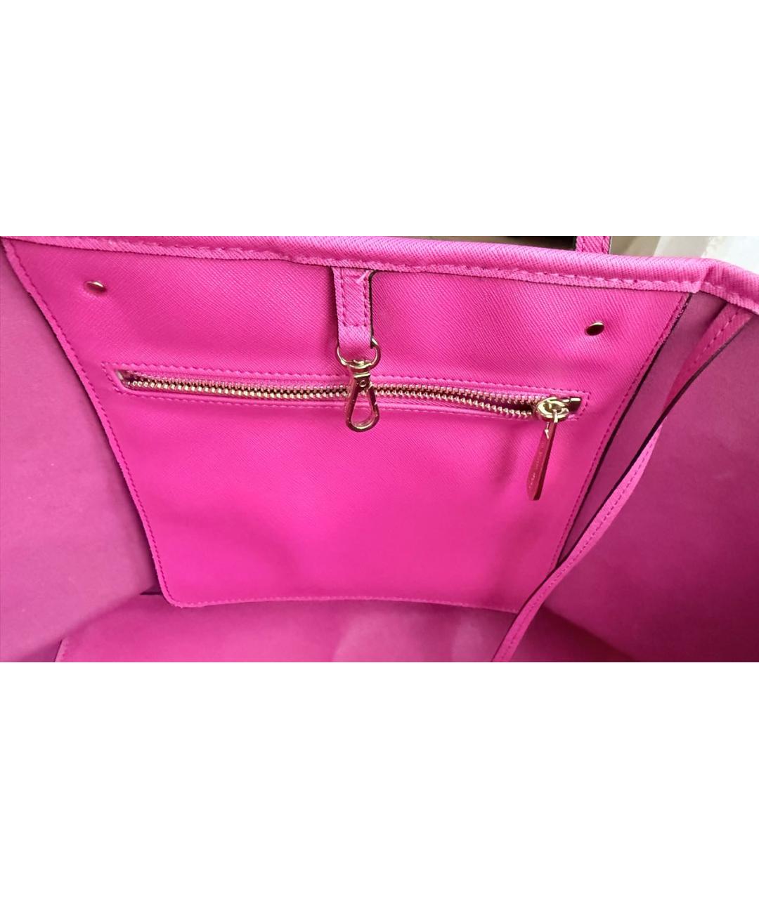 MICHAEL KORS Розовая сумка тоут, фото 5