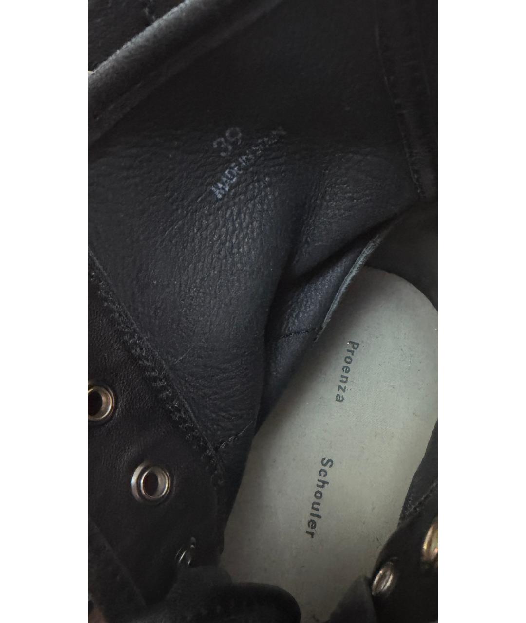PROENZA SCHOULER Черные кожаные ботинки, фото 3