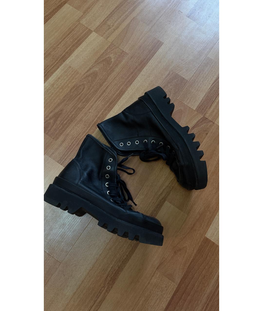 PROENZA SCHOULER Черные кожаные ботинки, фото 4