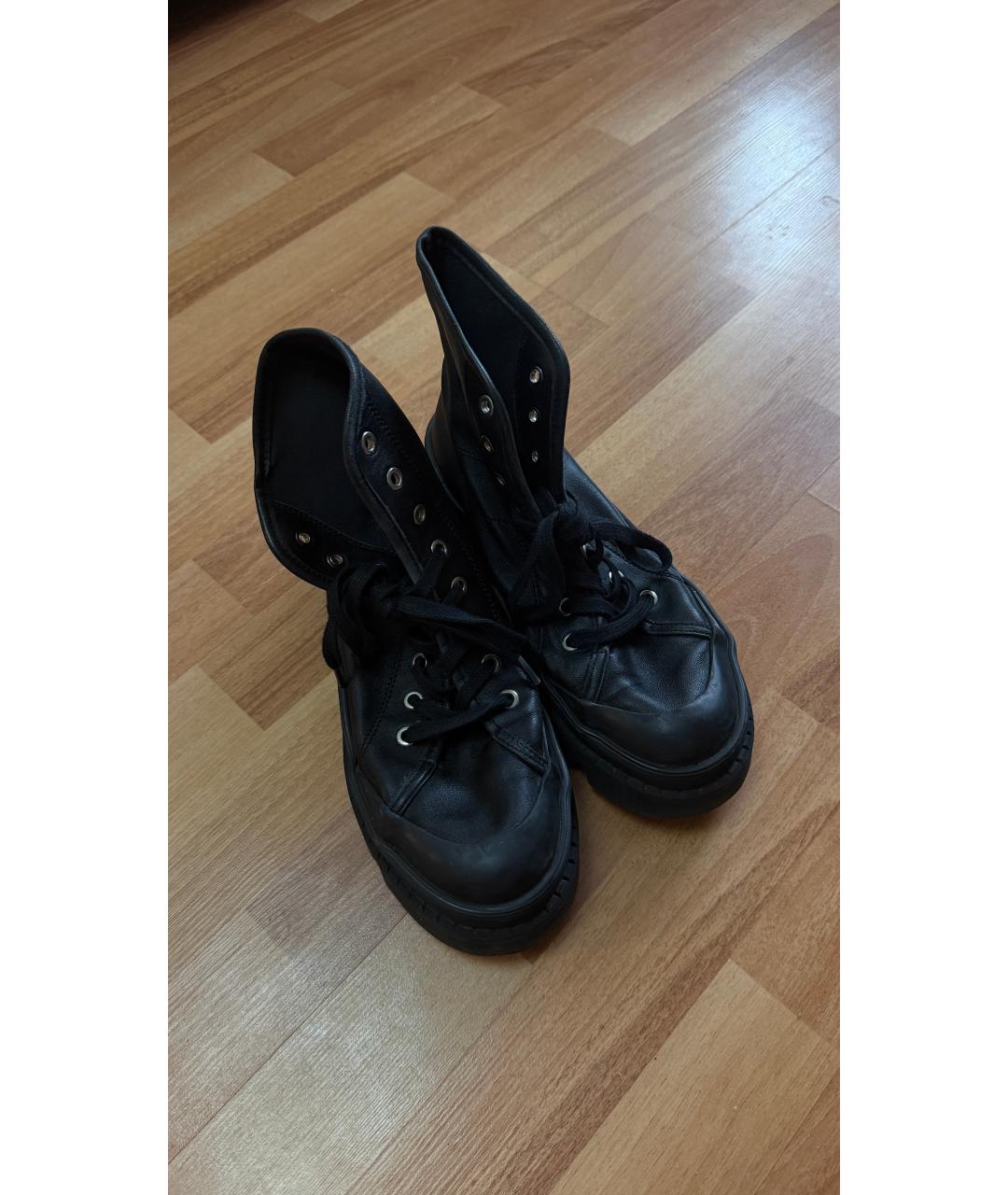 PROENZA SCHOULER Черные кожаные ботинки, фото 2