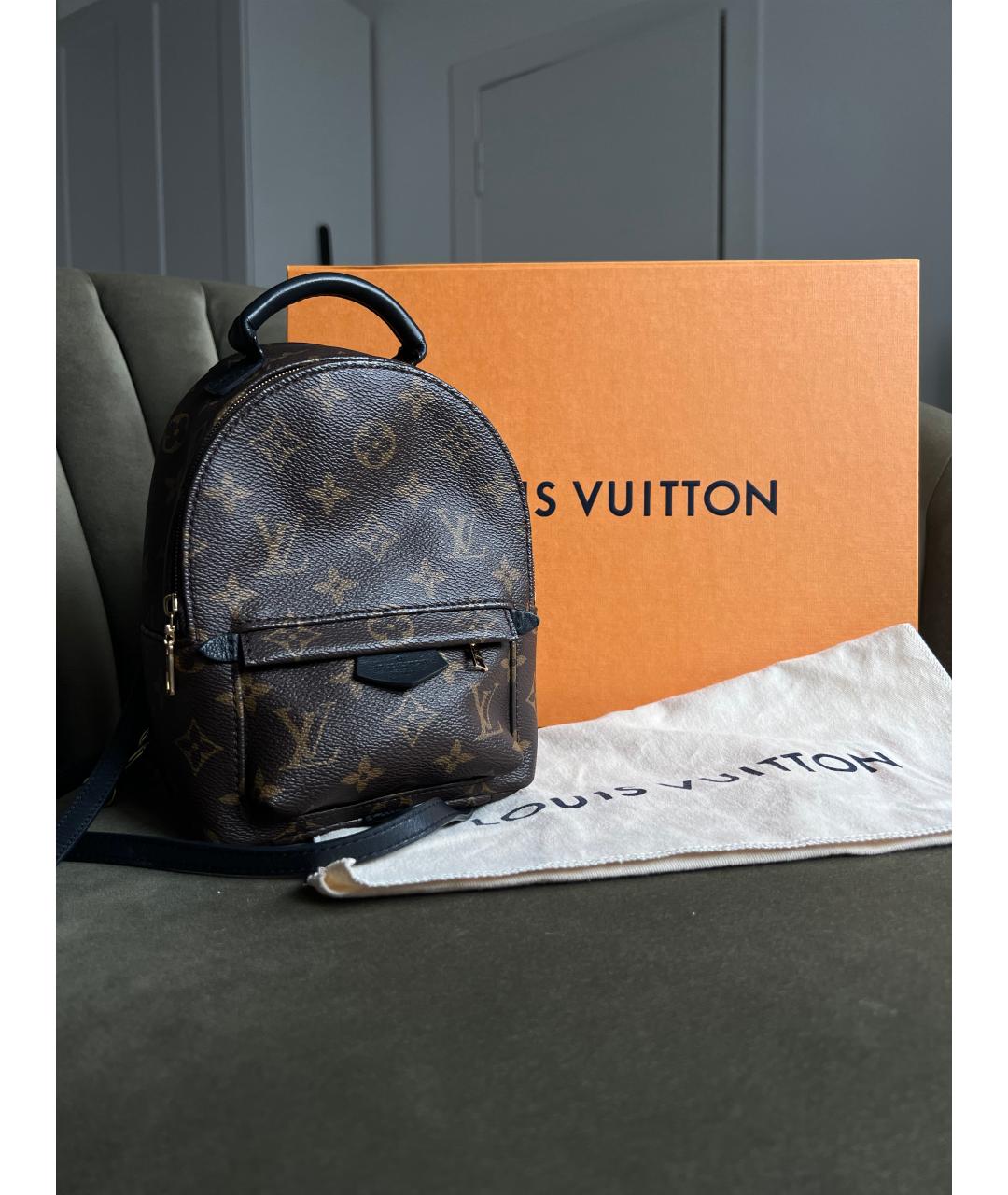 LOUIS VUITTON Коричневый рюкзак, фото 5