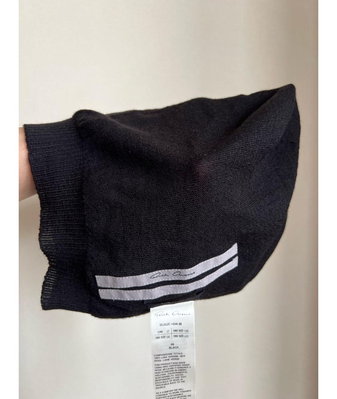 RICK OWENS Черная шерстяная шапка, фото 6