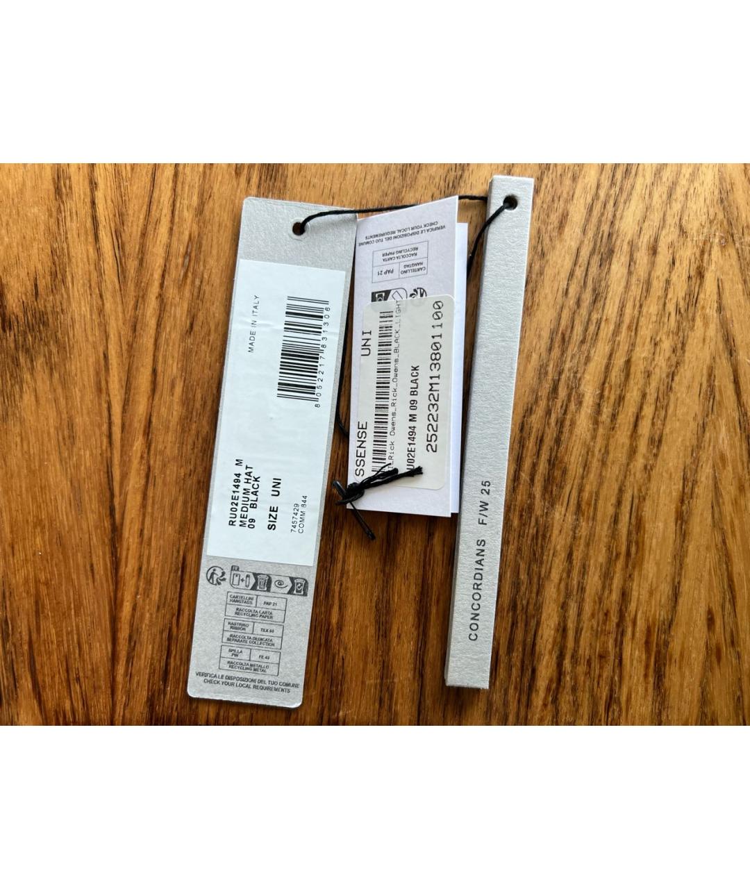 RICK OWENS Черная шерстяная шапка, фото 5